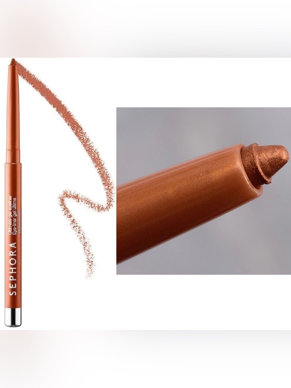 SEPHORA COLLECTION WATERPROOF ULTIMATE GEL EYELINER (37 METALLIC Brass) SEALED - Picture 2 of 2